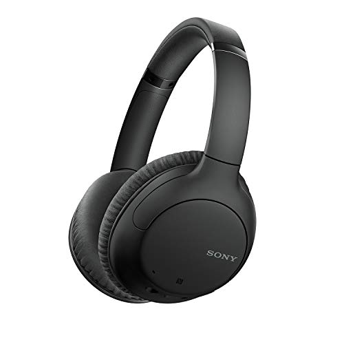 Sony WH-CH710N Active Noise Cancelling Wireless Headphones Bluetooth Over The Ear Headset with Mic for Phone-Call, 35Hrs Battery Life, Aux, Quick Charge and Google Assistant Support for Mobiles -Black