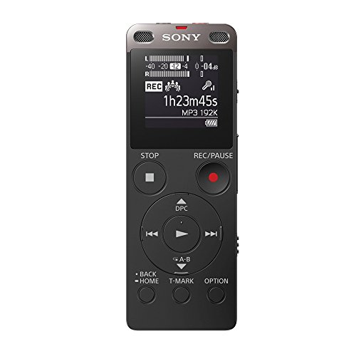 Sony ICD-UX560F Digital Voice Recorder with Built-in USB (Black)