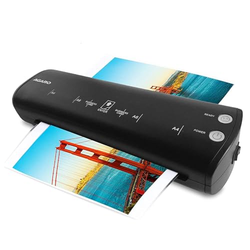 AGARO Signature A4 Lamination/Laminating Machine with 5 Free Lamination Pouches, Hot & Cold, 9 Inch Width Slot, Fully Automatic, Laminator Machine, Ideal for Photos, Documents & ID Cards