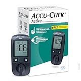 Accu-Chek Active Blood Glucose Glucometer Kit With Vial Of 10 Strips, 10 Lancets And A Lancing Device Free For Accurate Blood Sugar Testing