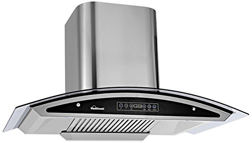 Sunflame 90cm 1100 m3/hr Auto Clean Ductless Chimney