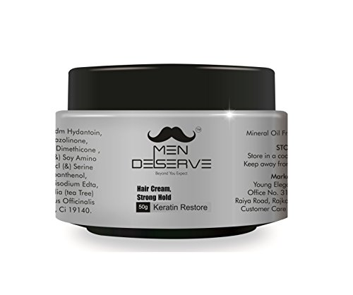 Men Deserve Hair Cream Strong Hold (Keratin Restore) 50g